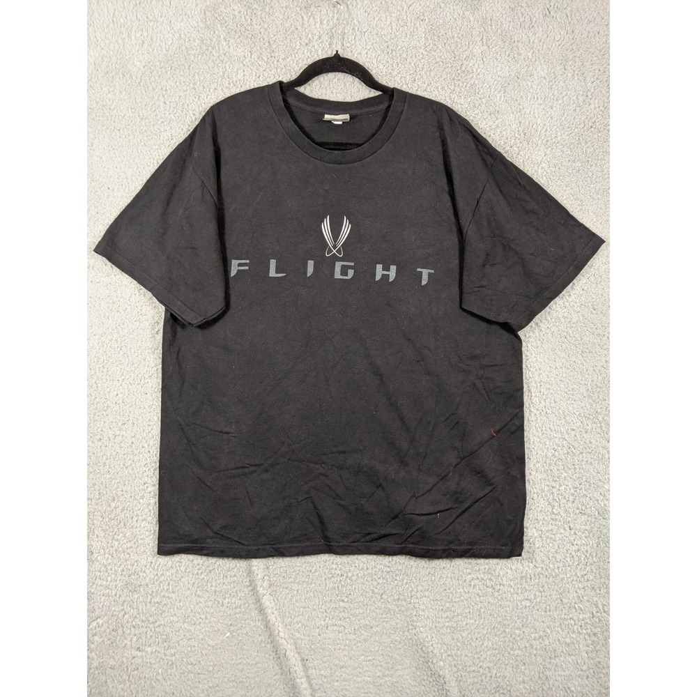 Nike Flight Apparel T Shirt Mens L Black Cotton Performance Crew Neck Streetwear